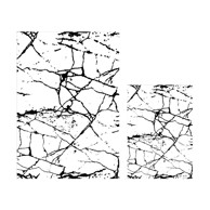 MILA HOME Bijele/crne kupaonske prostirke u setu 2 kom 60x100 cm Cracks