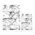 MILA HOME Bijele/crne kupaonske prostirke u setu 2 kom 60x100 cm Cracks