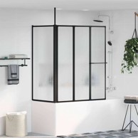 Tuš pregrada aluminij, savijanje Other, crna, 120x70x137 cm