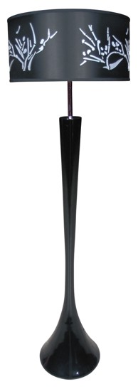 Dekorativna podna lampaML68482PL-PU, crna