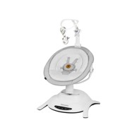 LIONELO Električna njihalica za bebe Bella 360 s kolijevkom, siva