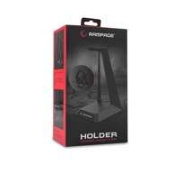 RAMPAGE Stalak za slušalice, univerzalan, crni