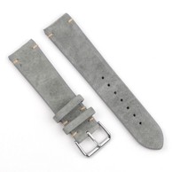 BStrap Suede Leather remen za Garmin Venu 2, gray