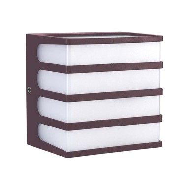 Zidna lampa, 8W, 4000K, IP65, smeđa