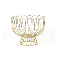 PT LIVING Zdjela za voće u zlatnoj boji Wired
