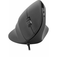 SPEEDLINK Miš Piavo, vertikalni, ergonomski, 2400 dpi, USB, gumirani, crni