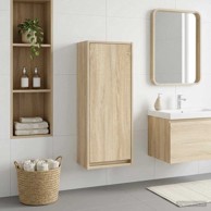 Zidni umivaonik s policom, sonoma hrast, 35 x 20 x 81 cm