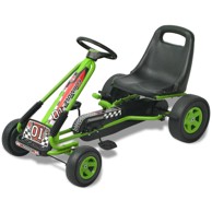 Go Kart s pedalama i podesivim sjedalom, zeleni