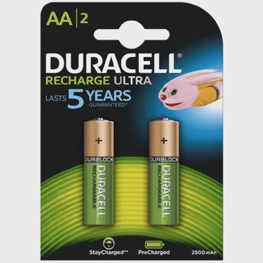 DURACELL Baterija, punjiva AA 2500mAh, 2 kom/pak