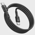 HOCO Kabel tip C na tip C, 60 W, 3 A, 1 m, crni