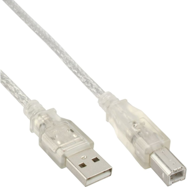 INLINE USB kabel 4043718075133 2.0 7 m USB-A USB b, prozirni