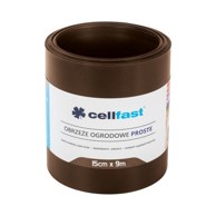 CELLFAST ravni vrtni rub 15 cm x 9 m, smeđi