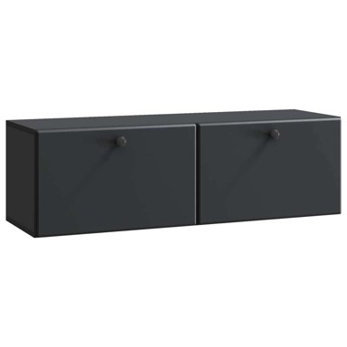 TV ormarić zidni, 98 x 31 x 30 cm, crna
