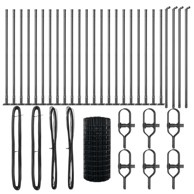 Euro ograda s 13 flančastim postovima 0. 4x50 m, galvanizirani čelik