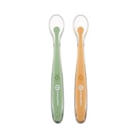 PETITE&MARS Silikonske žlice s kutijicom Take&Match Pea - Ochre