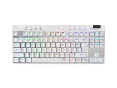 LOGITECH Tipkovnica G Pro X TKL LIGHTSPEED, bijela, mehanička, bežična, RGB