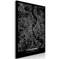 Slika Dark Map of Cologne Vertical 80x120