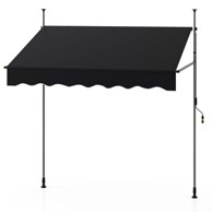 NORTHIX Uvlačna balkonska tenda 200 cm bez bušenja, UV zaštita