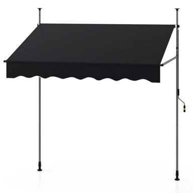 NORTHIX Uvlačna balkonska tenda 200 cm bez bušenja, UV zaštita