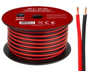 BLOW Zvučnički kabel 2 x 4,00 mm 25 m, crno-crveni