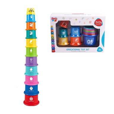 Toranj s čašicama za slaganje, 11 dijelova