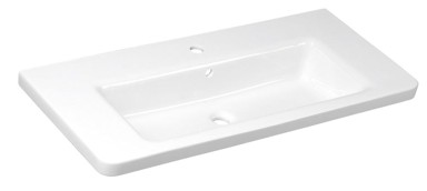 SAPHO CITY Umivaonik, 100x45 cm, kvadratni, keramika, bijela