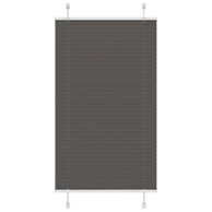 Plisirana roleta crna 75 x 100 cm (širina tkanine 74,4 cm)