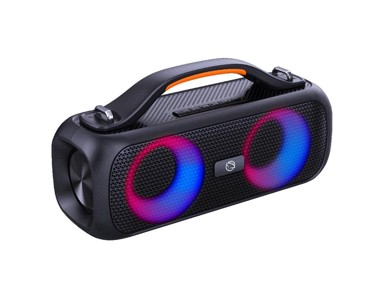 MANTA Bluetooth zvučnik SPK216 (FM radio, X-Bass, IPX5), crna