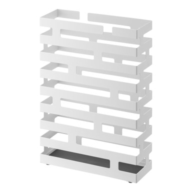 YAMAZAKI Bijeli stalak za kišobrane Brick, širina 30 cm