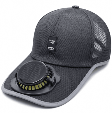 VIVVA Kapa s ventilatorom SOLCAP, solarni pogon, USB punjenje
