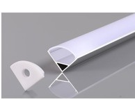 Aluminijski profil KUTNI ZA LED TRAKU sivi L=2m 16x16x10.5mm