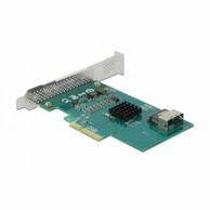 DELOCK Kartica PCIe 89051, 4x SATA 6 Gb/s RAID HyperDuo, niskoprofilna