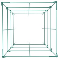 VEVOR Potporni kavez za biljke 14,6x14,6x39,4 cm, zeleni