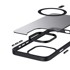 CRONG Maska MagSafe Hybrid Frost MAG Cover za Apple iPhone 15 Pro Max, crna