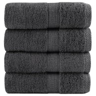 SOLUND Premium ručnici za pranje, 4 kom, 30 x 30 cm, 600 g/m², antracit