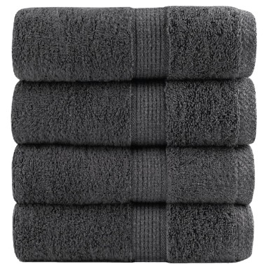 SOLUND Premium ručnici za pranje, 4 kom, 30 x 30 cm, 600 g/m², antracit