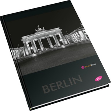 ELISA Bilježnica Cities by Night A4, 96 lista, tvrdi uvez, kvadratići