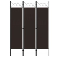 Sobna pregrada s 3 panela 20 x 80 cm smeđa