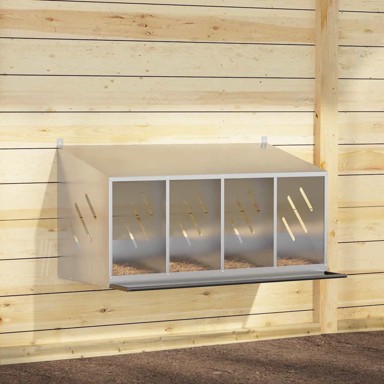 Kutija za gniježđenje za piliće s 4 odjeljka metala