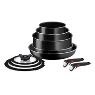 TEFAL Aluminijski set posuđa 10 kom Ingenio Easy Cook & Clean Black