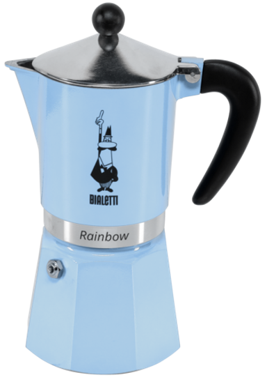 BIALETTI Kafetijera Rainbow 6TZ, plava