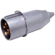 Metalni utikač 32 A 500 V - ravni kontakti