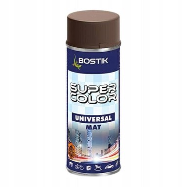 BOSTIK Super Color Univerzalna boja u spreju, mat čokoladno smeđa, 400 ml