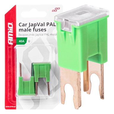 AMIO Set JapVal PAL U muški auto osigurača, 2 kom, 40A