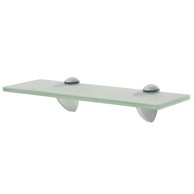 Zidna polica staklena 30x10 cm, 8 mm, bijela