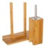 CASA SELECCIÓN Stalak od bambusa za toaletni papir s Bamboo četkom