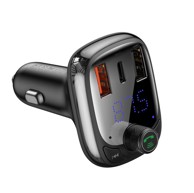 BASEUS Bluetooth transmiter / auto punjač S-13, crni