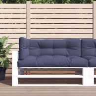 Jastuci za palete 3 kom od tkanine, modri