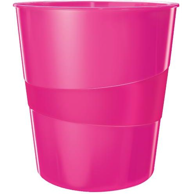 LEITZ Koš za otpad WOW Waste Bin, ružičasti