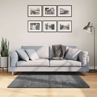 Tepih OVIEDO kratkih vlakana, antracit, 120 x 120 cm